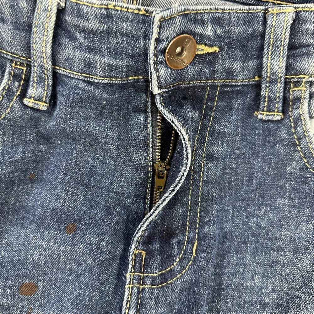 Southpole Jeans Mens 32x32 Medium Wash Blue Skinny Slim Distressed Ripped Knees - Picture 5 of 10